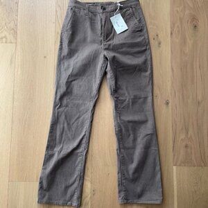 NWT Ag Tailored Kinsley Sueded Sateen High Rise Crop Pant Size 26